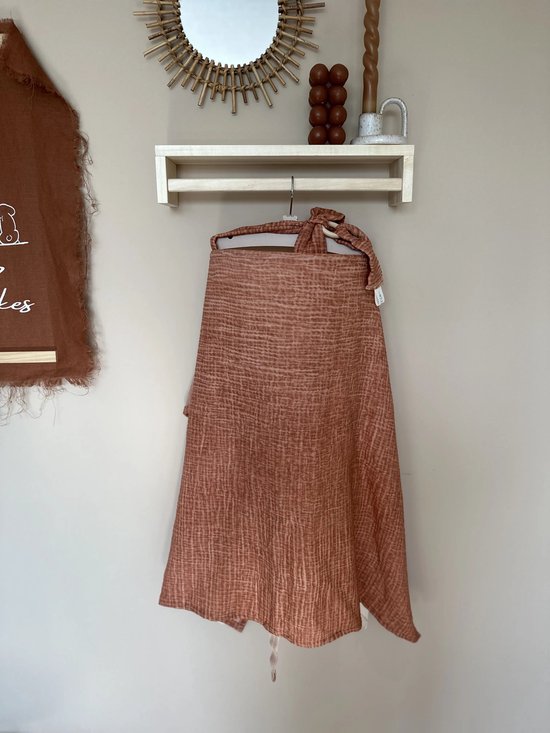  - Voedingsdoek Doekie© Rusty Clay - handgemaakt - roest bruin - Frupkes