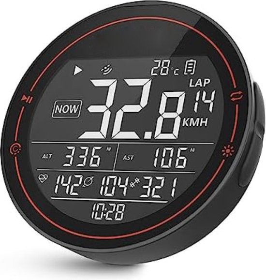 Kilometerteller Kilometerteller Fiets - Fietscomputer Draadloos - Snelheidsmeter Fiets ...