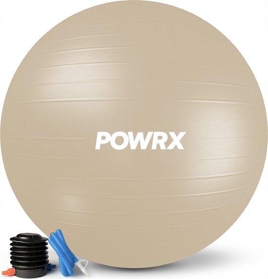 PowrX© Ballon d'exercice avec pompe à ballon et entraînement