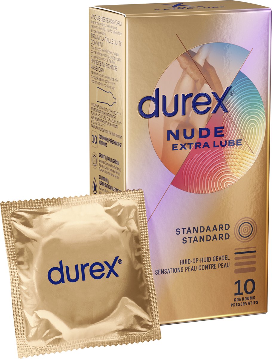Durex Condooms Nude - Extra Lube - 10 stuks