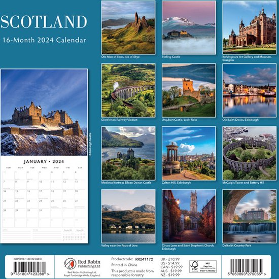 Scotland Kalender 2024