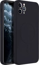 Casify Siliconen Hoesje met MagSafe voor iPhone 11 Pro Max - Zwart