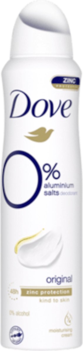 Goedkoopste Dove - Deodorant - Spray - Original - 0 Aluminium - 150ml