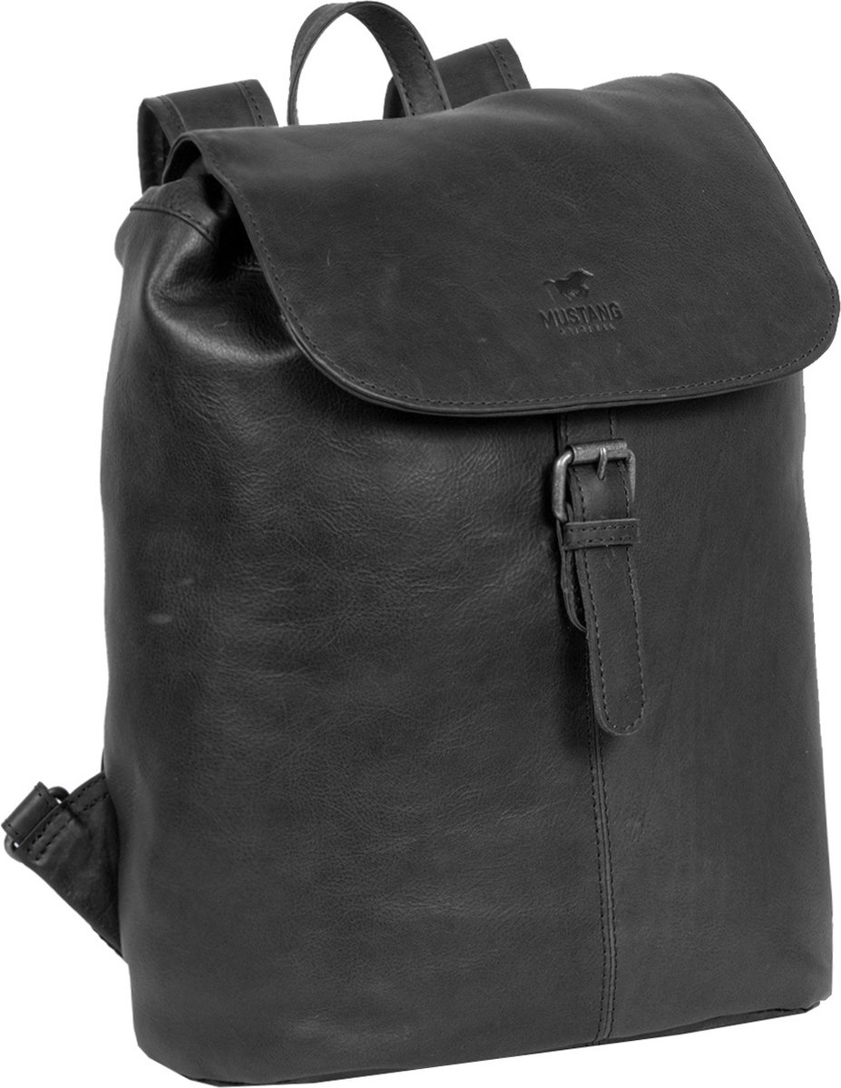 Mustang® Catania - Rugtas - Backpack - Laptoptas - Leer - Zwart | bol