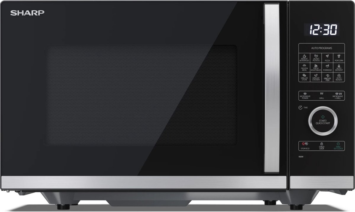 Sharp YC-QG234AE-B magnetron Aanrecht Combinatiemagnetron 23 l 900 W Zwart