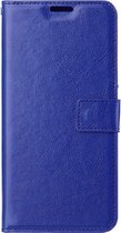 LuxeBass kunstleren book case voor Xiaomi Redmi 12C | blauw | volledige bescherming | valbestendig 1m | IP55 | pasjeshouder (3) | verstelbaar