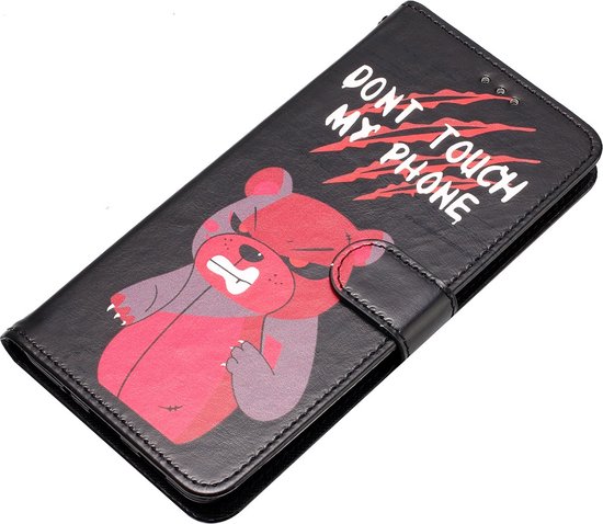 LuxeBass Book case avec impression adapté pour Xiaomi 12 Lite - Angry Bear coque de téléphone portable - coque de téléphone - coques de téléphone
