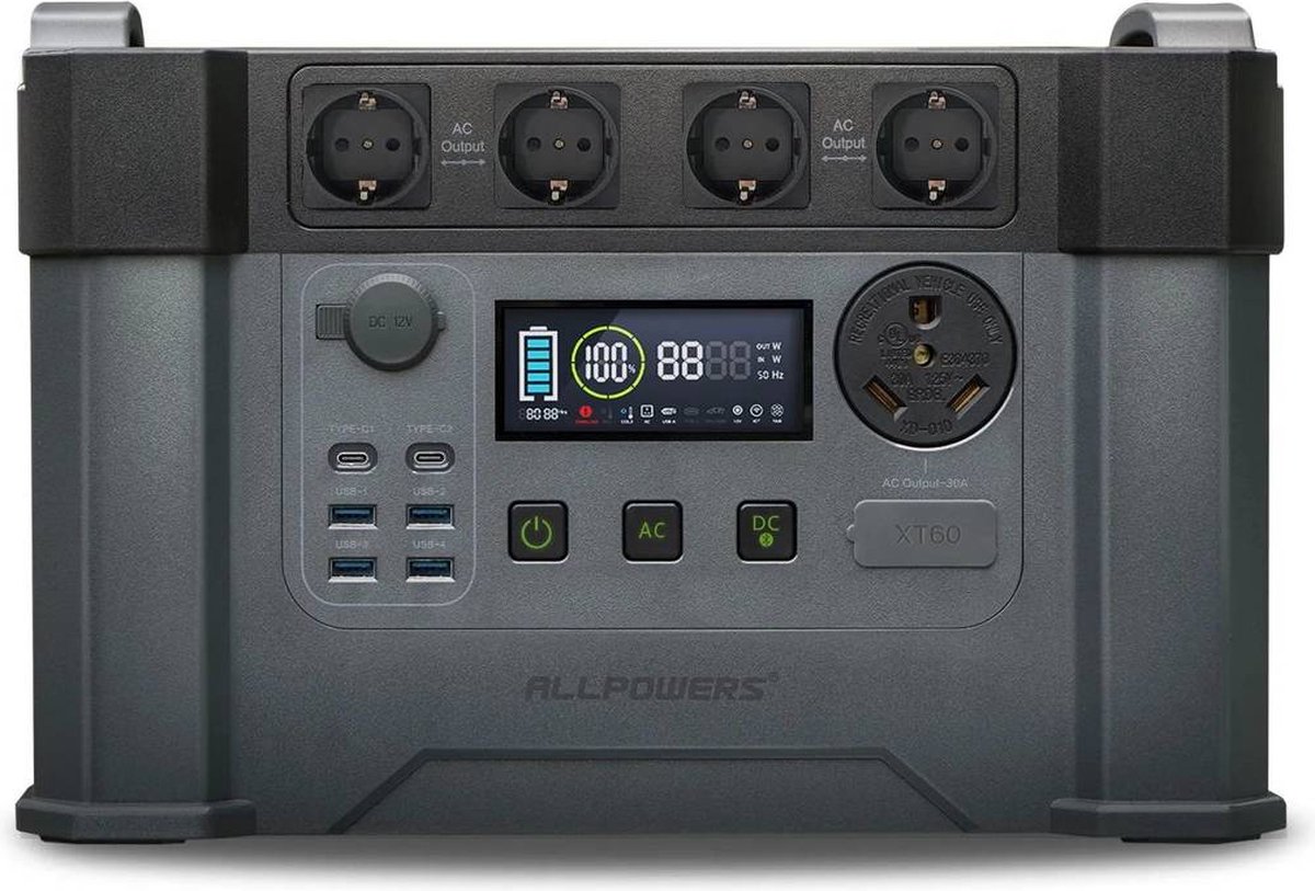 Allpowers S2000 Portable Power Station - 2000W 1500Wh - 2500