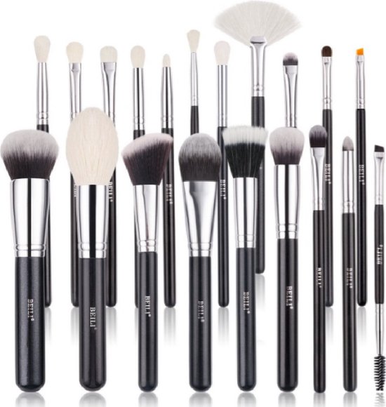 Professionele make up kwasten set 20 delig Met foundation kwast