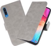 Bookstyle Wallet Cases Hoesje voor Samsung Galaxy A50 / A50S Grijs
