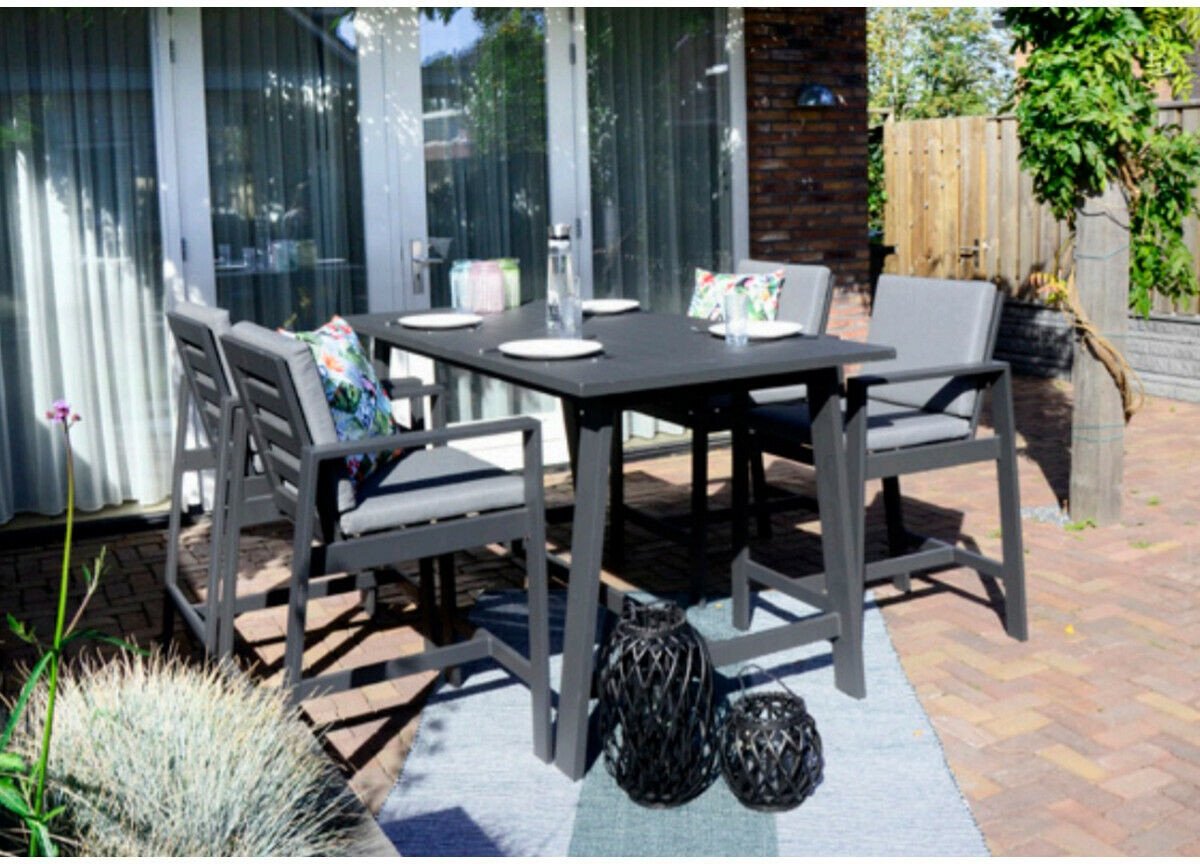 Lesli Living Tabouret de bar Malibu - Charcoal - Aluminium