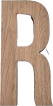 Houten letter R - 10 cm hoog