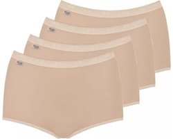 Sloggi Basic Maxi dames slip 4-Pack - 46 - beige