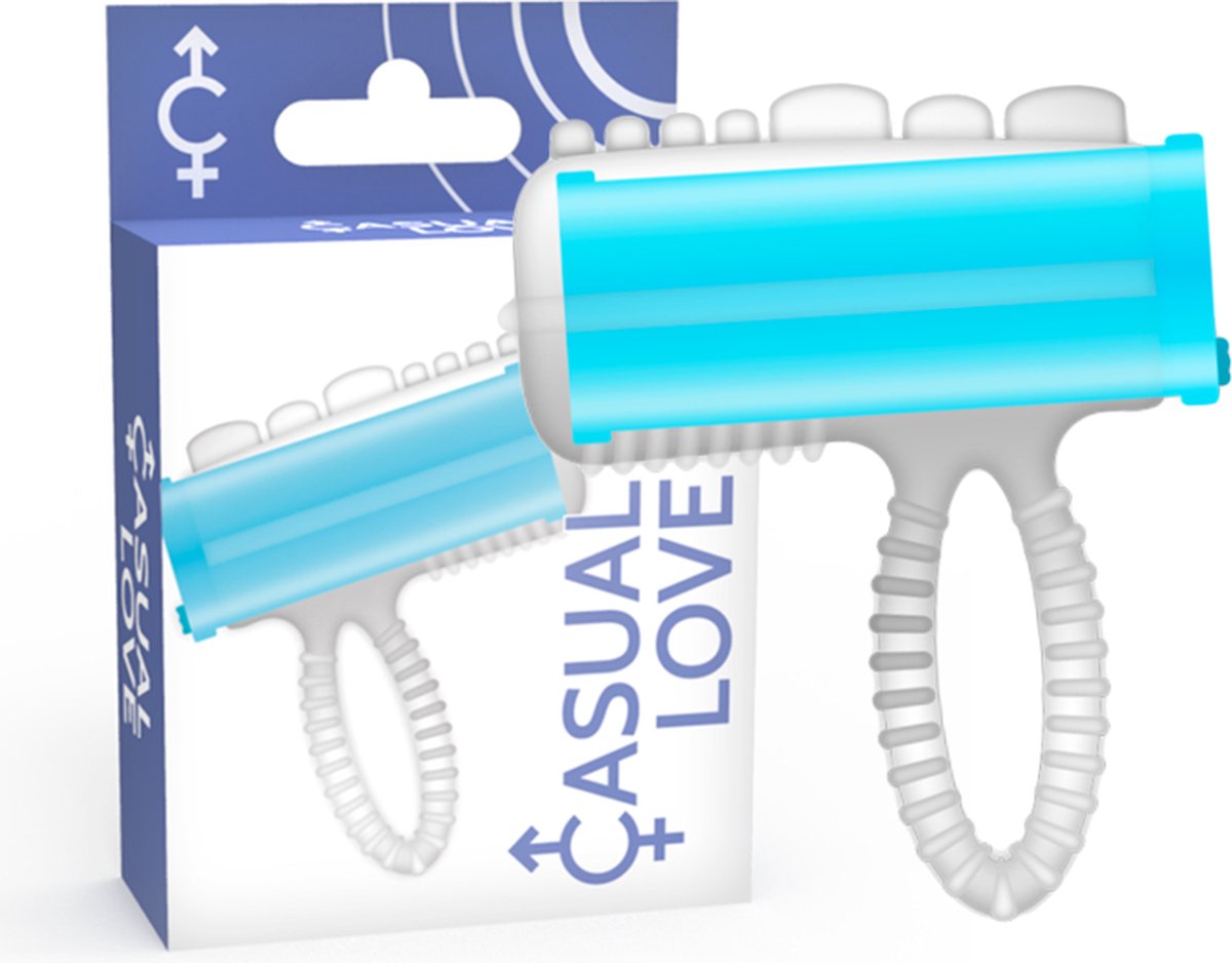 Goedkoopste CASUAL LOVE | Casual Ring Tongue Vibrating Blue | Vibrating Cockting | Sex Toy for Couples | Cockring | Sex Toy for Man