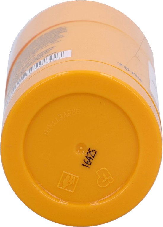 Onderkant van een oranje Acqua Di Parma deodorantstick met "BREVETTATO" erop.