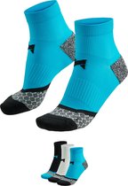 Xtreme - Hardloop sokken - Unisex - Multi blauw - 35/38 - 3-Paar - Sportsokken