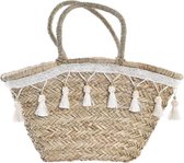 Handtas DKD Home Decor 59 x 16 x 30 cm Natuurlijk Wit Zeegras