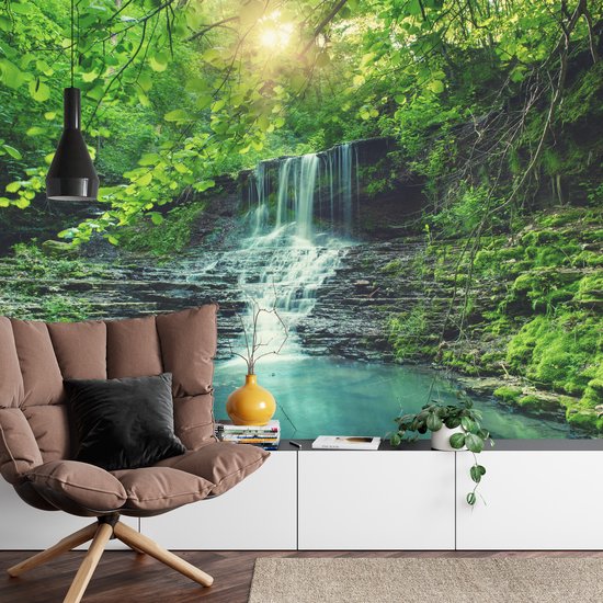 KoKoty 3D Fotobehang Muurschilderingen Handgetekende Kleurrijke Bloemen - 360 x 280 cm-Groot Grootte Foto Muurschildering Foto Woonkamer De Muur voor Slaapkamer Muurschildering
