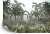 Fotobehang Tropical Trees And Leaves For Digital Printing Wallpaper, Custom Design Wallpaper - 3D - Vliesbehang - 360 x 240 cm