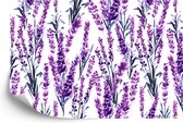 Fotobehang Lavendel Bloemen - Vliesbehang - 416 x 254 cm