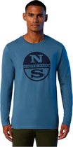 North Sails Graphic Lange Mouwenshirt Blauw L Man
