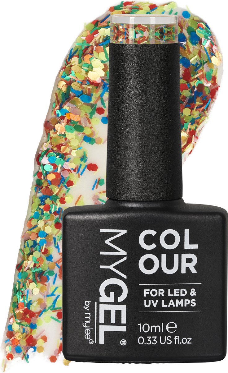 Goedkoopste Mylee Gel Nagellak 10ml [Street Party] UV/LED Gellak Nail Art Manicure Pedicure, Professioneel & Thuisgebruik [Confetti Range] - Langdurig en gemakkelijk aan te brengen
