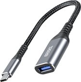 AdroitGoods USB-C naar USB-A adapter OTG Converter USB 3.0 - USB C to USB A HUB - Verloop - Space Grey