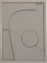 HD Collection Wanddeco D Abstract - Papier/karton - Naturel - 30 x 40 x 3 cm (BxHxD)