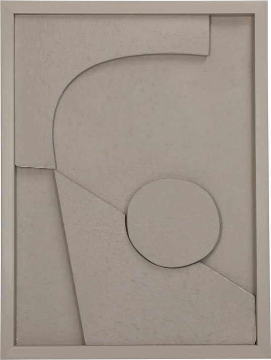 HD Collection Wall Decor D Abstract - Papier/ karton - Naturel - 30 x 40 x 3 cm (LxHxP)