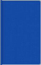 The Living Store Tenttapijt - blauw - 300 x 500 cm - HDPE - Waterdoorlatend en ademend - Geïntegreerde oogjes - Onderhoudsvriendelijk - Snijbaar