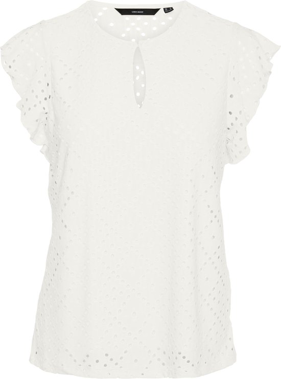 VERO MODA VMTASSA SS O-NECK TOP JRS GA Dames Top - Maat S