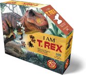 Madd Capp Jigsaw Puzzle T-rex 96 X 53 Cm Carton Marron 100 pièces