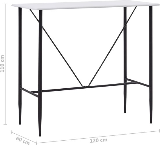 vidaXL de 5 barres en plastique noir