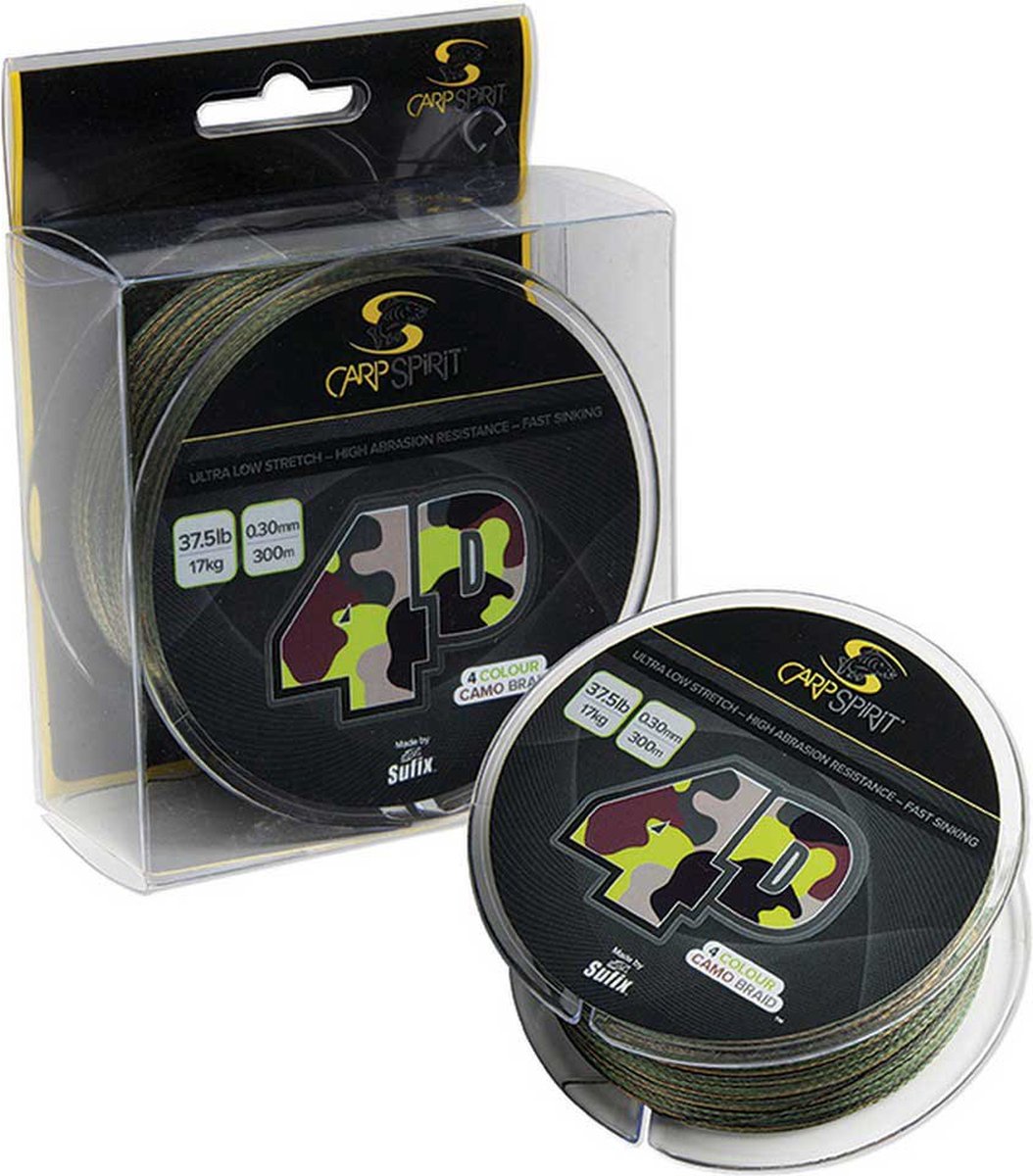 Carp Spirit 4-d Gevlochten Vislijn 1000 M Groen 0.260 mm