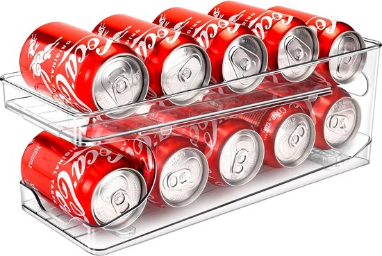 Distributeur de canettes de soda pour réfrigérateur, porte-bouteille de  boisson, rangement frigo organisateur organisateur frigo distributeur  canette
