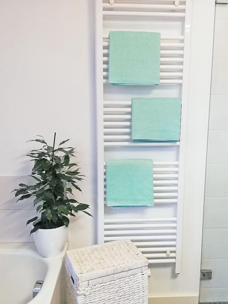 Set De 6 Serviettes De Toilette ZOLLNER - Coton 500 G/m², 50x100 Cm, Gris, Certifié Oeko-Tex - 9