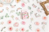 Rozen Stickers - Bloemen - Roses - Set van 46 - Planner Agenda Stickers - Scrapbookdecoraties - Bujo Stickers - Geschikt voor Volwassenen en Kinderen