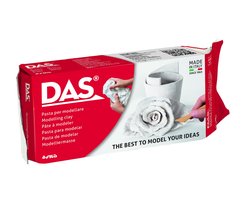DAS Klei Wit - Creatief boetseerklei voor volwassenen - 500 gram