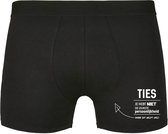 Ties, je hebt niet de leukste persoonlijkheid, maar dit helpt wel Heren Boxershort - relatie - vriend - onderbroek - grappig