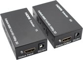 Extendeur réseau HDMI 1080P max 60 mètres / HDMI et RJ45 CAT5e/6 / 1x émetteur + 1x récepteur / adaptateur 220V