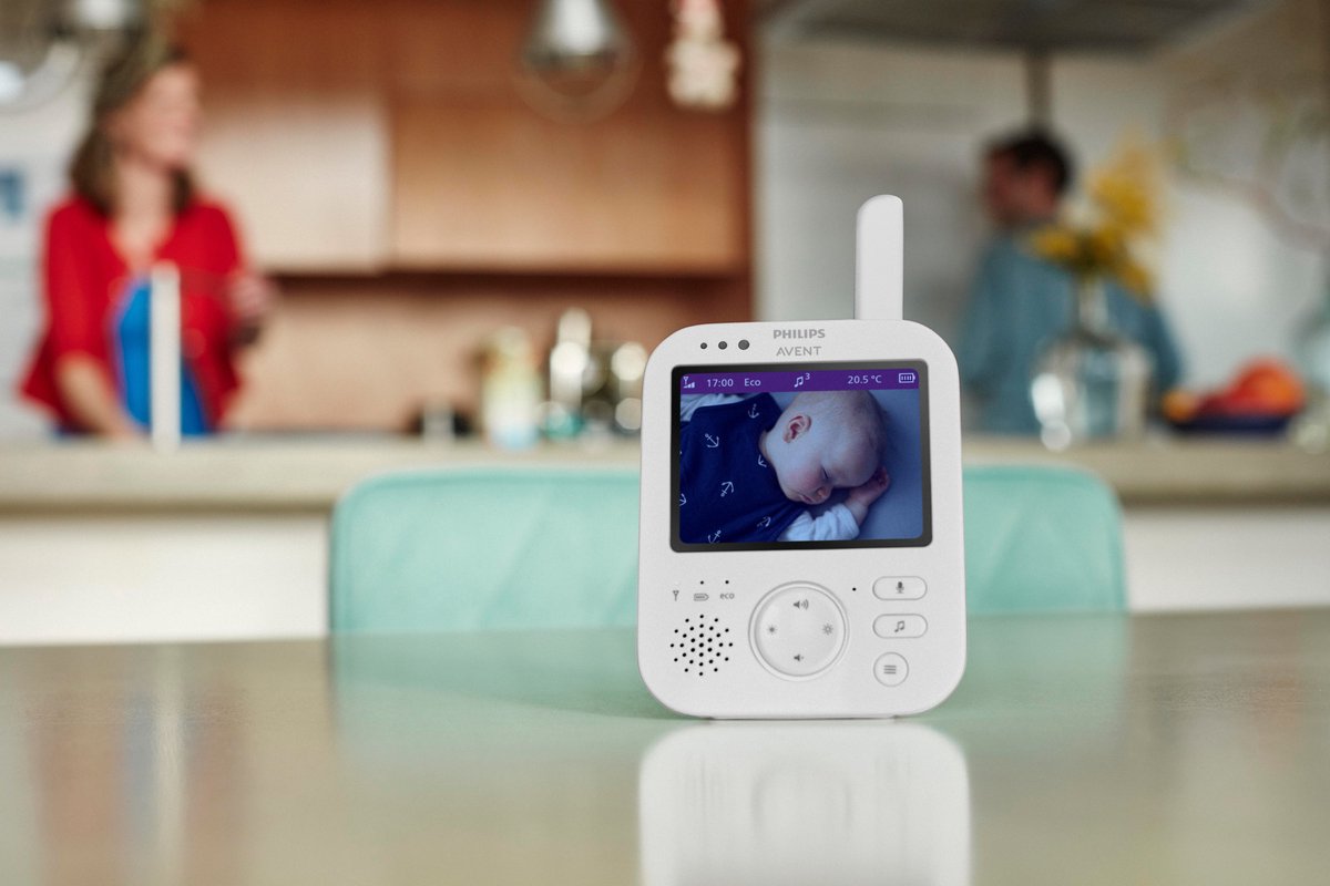 Philips Avent - SCD882/26 - Video Babyfoon - Wit - Babyfoon met Camera -  Inclusief reistas