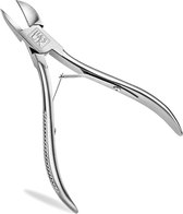 H&S Nagelknipper voor dikke ingegroeide nagel - tangen nagelriemverwijderaar schaar snijders - roestvrij staal - ingegroeide teennageltool - nagelknipper met lange steel - teennagelknipper -