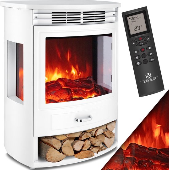 KESSER® Sfeerhaard Elektrische Haard met Ventilatorkachel, Thermostaat