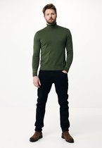 JACK Roll Neck Sweater Mannen - Warm Green - Maat XL