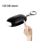 CHPN - Persoonlijk Alarm - 130 DB - Zelfverdediging- LED Lamp - LED - Zelfverdediging alarm - Noodsignaal - Sleutelhanger - 2-in-1 - Zwart - Voor in je tas - veiligheids alarm