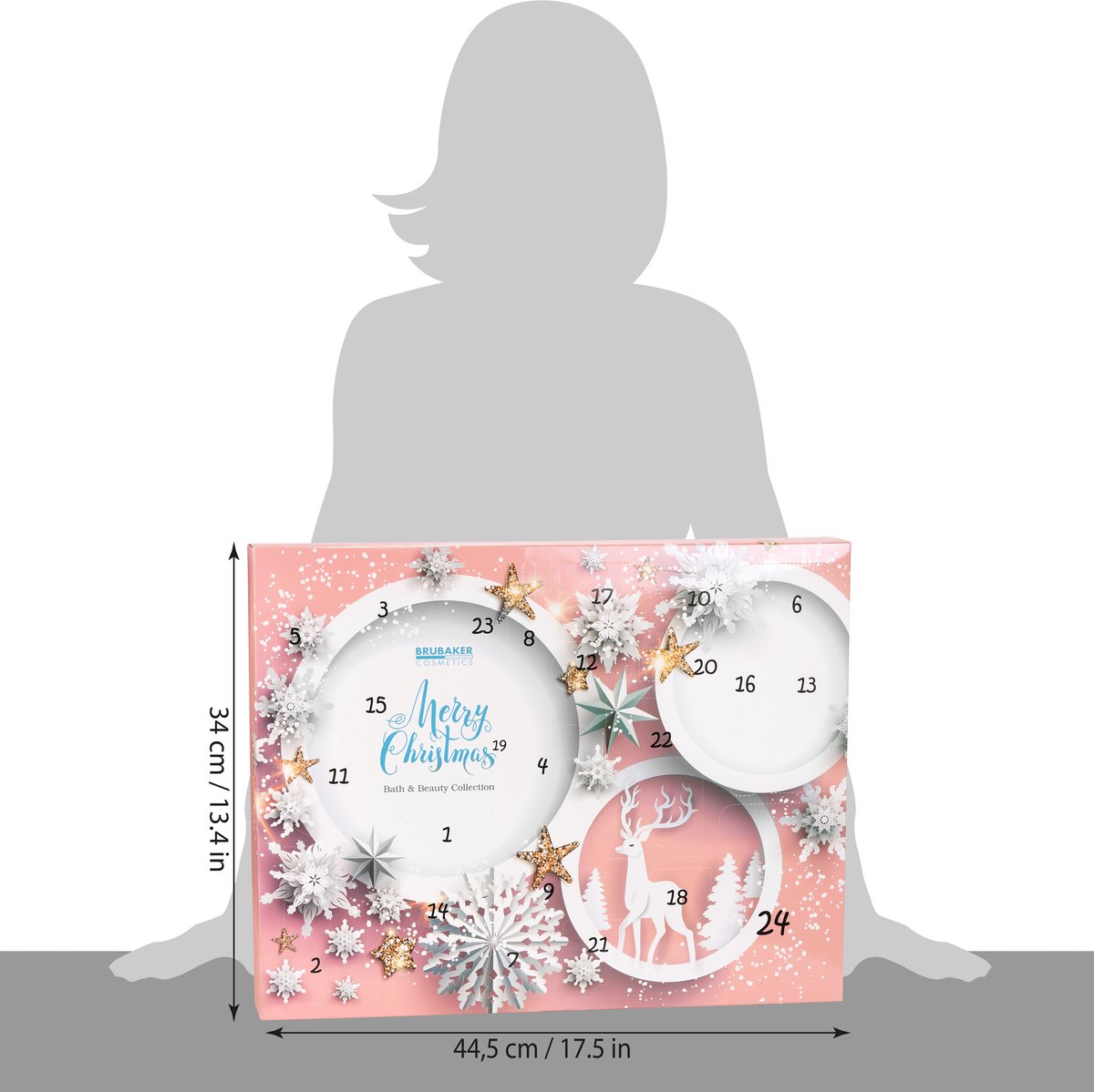 BRUBAKER Cosmetics Beauty Adventskalender 2026 - de XXL Wellness Kerstkalender voor Dames - 24 x Lichaamsverzorging Producten & Spa Accessoires - Roze – foto 7