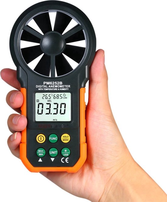 Anémomètre extérieur Arvona - Anémomètre numérique - Compteur de vitesse du  vent - | bol