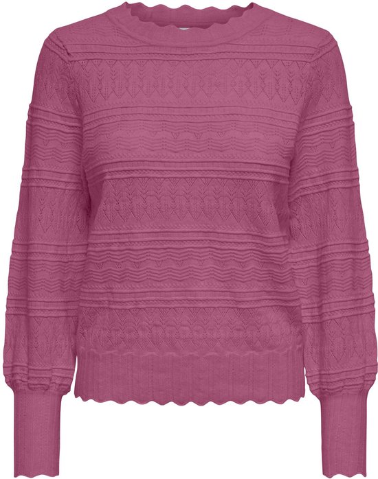 ONLY KOGMAYSE LIFE L/S STRUCTURE O-NECK KNT Meisjes Trui - Maat 158/164