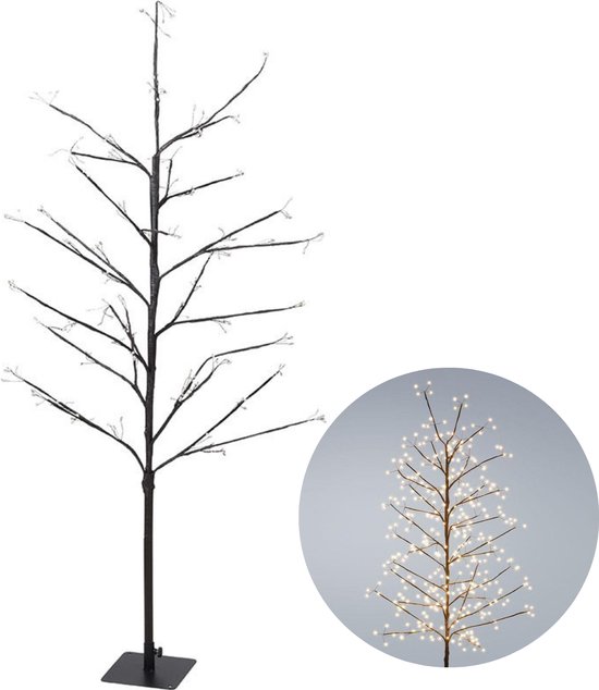Cheqo® Lichtboom met Lichttakken - Led Boom - Lichttak - Verlichte Kerstboom Decoratie - Kerstbloesem voor Binnen - 120cm - 240LED - Met Timer