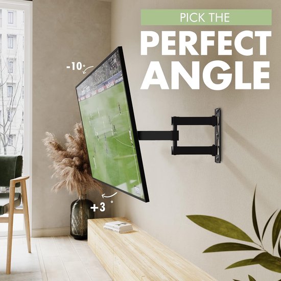 XINLEI TV Muurbevestiging voor 26-55 Inch LCD/LED/Curve TV Schermen, TV Muurbevestiging met Articuleren en Draaien, Kantelen en Roteren, Max. VESA 400x400mm(MAP3 XINLEI TV Muurbevestiging voor 26-55 Inch LCD/LED/Curve TV Schermen, TV Muurbevestiging met Articuleren en Draaien, Kantelen en Roteren, Max. VESA 400x400mm(MAP3